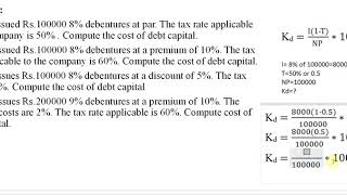 Lecture 57 How to Calculate the cost of Irredeemable debt Example 1 [upl. by Nnilsia129]