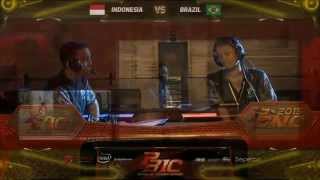 PBIC 2015  Brasil DAIDAI Vs Indonesia ALL STAR Indonesia [upl. by Bonina987]