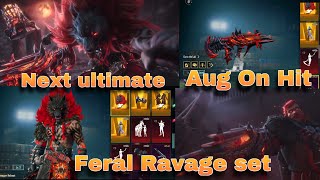 Feral Ravager Set  2nd Ultimate Set  Aug Onhit Upgrade Skin  Ultimate Helmet Skin  MythicEmote [upl. by Richman]