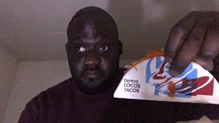 Taco Bell Doritos Locos Tacos Review 🌮 tacobell foodreview [upl. by Zebapda964]