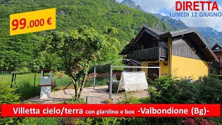 Villetta a 99000 euro  Valbondione BG  Diretta anteprima imperdibile NON PIU DISPONIBILE [upl. by Peckham611]