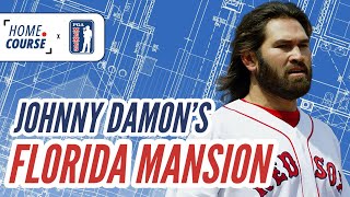 Johnny Damons 30000 Sq Ft INSANE Mansion [upl. by Naget]