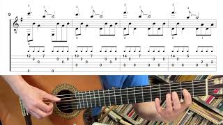 Comptine dun autre été Easy fingerstyle tutorial [upl. by Namilus]