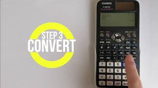 Casio FX991EX Classwiz How to convert numbers between Decimal Binary Hexadecimal and Octal [upl. by Briny695]