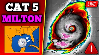 🔴 BREAKING Major Hurricane Milton Update  Catastrophic Impacts In Florida  24 Hours Till Landfall [upl. by Ahsiken]