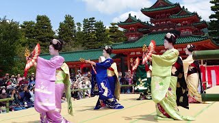 How to Become a Geisha Training of a Maiko in Heian Shrine in Kyoto 京都祇園の舞妓さんの平安神宮での踊りの練習と勉強 [upl. by Ligetti850]