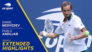 Daniil Medvedev vs Pablo Andújar Extended Highlights  2021 US Open Round 3 [upl. by Harriet6]