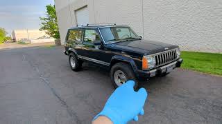 1987 Jeep Cherokee XJ 2 Door 4x4 5 Speed Manual Walkaround and testdrive [upl. by Baese]