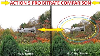 DJI OSMO ACTION 5 PRO  HIGH BITRATE vs STANDARD BITRATE COMPARISON [upl. by Hurwit]