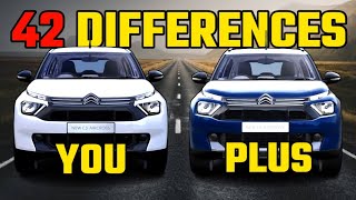 Citroen C3 Aircross SUV Base Model YOU vs MID Model PLUS Comparison 2023C3 Aircross YOU vs PLUS [upl. by Wildon]