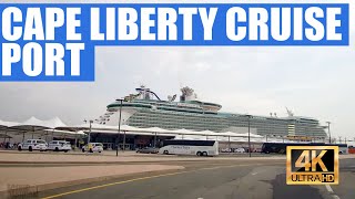 Bayonne Crossing to Cape Liberty Cruise Port drive 4K [upl. by Ransom]