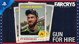 Far Cry 5  Character Spotlight Sharky Boshaw – Gun For Hire  PS4 [upl. by Ruprecht]