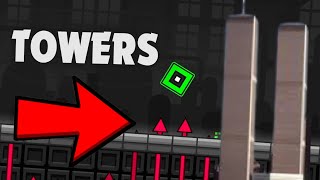 Noob Playing TOWERS  Geometry Dash 22 DIOR [upl. by Stedmann]