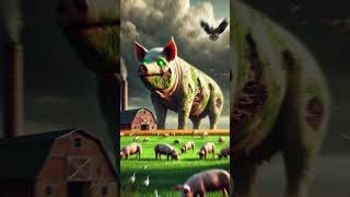 Pig Radiation EXPERIMENT Goes Horribly Wrong shorts aianimal [upl. by Burdett]