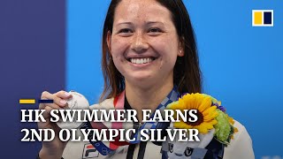 Hongkongers celebrate second Olympic silver as swimmer Siobhan Haughey smashes another Asian record [upl. by Massimiliano]