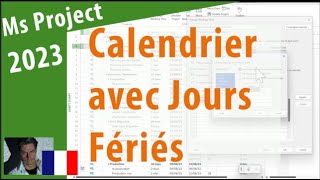 11103 MS Project 2023 ● Ajouter les Jours Fériés au Calendrier ● Simple [upl. by Ellevart]