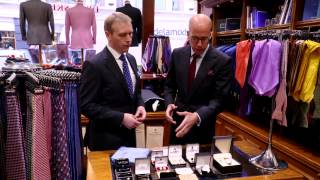 Tie Etiquette The Royal Butler Visits Dege amp Skinner bespoke tailors Savile Row in London [upl. by Andy]