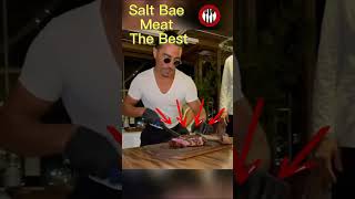 Salt Bae Cutting The Best Steakshorts [upl. by Thain]