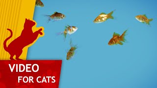 Movie for Cats  🐟 Shoal of Gold Fish Video for Cats 4K [upl. by Sirrot]