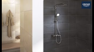 How to install the GROHE Euphoria SmartControl 310 ShowerSystem [upl. by Fauman603]