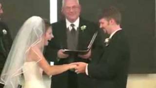 Bride Cant Stop Laughing During Wedding Vows [upl. by Call182]