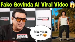 Govinda Angry Reaction Viral AI Dance Video 😡 Fake Govinda Dance [upl. by Ybrad580]