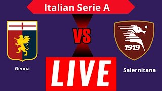 Genoa VS Salernitana  Italian Serie A  Football Live Score  Genoa VS Salernitana Live Match score [upl. by Annauqal]