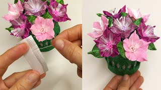 ❤️Super Easy❤️ How to make Flowers from foamiran Do it yourself foamiran flowers [upl. by Ajup]