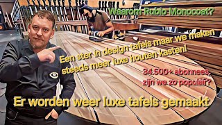 39  4K  Hoe wij tafels maken  Zwaardblad maken  traptreden maken  Rubio monocoat oliën [upl. by Blondell]