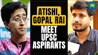 Delhi Ministers Meet UPSC Aspirants Amid Protests Discuss New Law for Coaching Institutes [upl. by Drus]