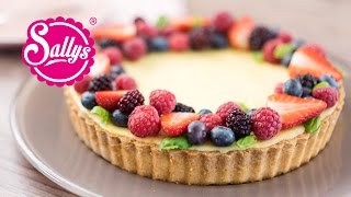 Früchtetarte mit Zitronencreme  Cheesecake  Sallys Welt [upl. by Asinla]