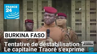 Burkina Faso  le capitaine Traoré dit avoir déjoué une tentative de déstabilisation [upl. by Maxa]