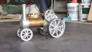 Simple Steam The Myfordboy Traction Engine Part 18 Engine in Steam [upl. by Anaehs]