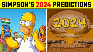 The Simpsons Predicted WHAT about India in 2024 [upl. by Owiat136]