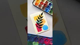 Artistic vibes shortsyoutube bohoart watercolorart [upl. by Ecinahs512]