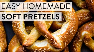 Easy Homemade Soft Pretzels  Sallys Baking Recipes [upl. by Aremahs]