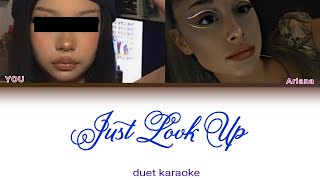 KARAOKE DUET Just Look Up  Ariana Grande [upl. by Anotyal]