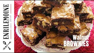 How to Make the Best Walnut Brownies Ever SAVOIR FAIRE by enrilemoine [upl. by Nitsyrc]