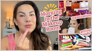 MORNING IN THE MAKEUP ROOM Minimal amp liking it Fall Palette Station amp More [upl. by Humpage279]