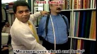 Ravistailor  How to Measure Vest Length Men [upl. by Hazaki519]