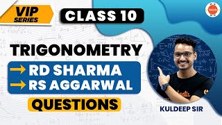 RD Sharma amp RS Aggarwal Trigonometry Previous Year Questions  CBSE Class 10th Maths PYQs Cbse2024 [upl. by Florenza]