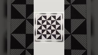 Square design drawing whiteblack [upl. by Wemolohtrab]