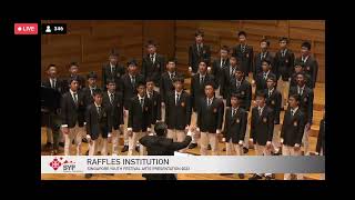 SYF 2023 RAFFLES INSTITUTION CHOIR  LETZTES GLÜCK DEK SANGKE [upl. by Anny]