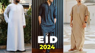 Best Eid 2024 Outfits For Men  Top Kurta for Eid 🌙 [upl. by Aicertap]