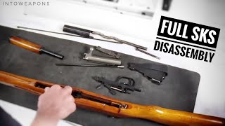 SKS Disassembly  Full Break Down Time Lapse [upl. by Nosrac]