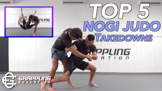 5 Best NoGi Judo Takedowns Throws for BJJ [upl. by Asimaj]