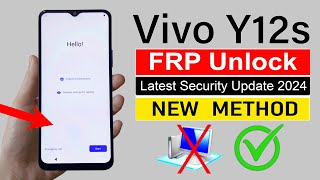 Vivo Y12s Google Account Bypass 2024  NEW METHOD Without Computer [upl. by Ahsirk777]