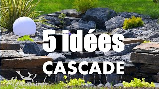 5 idées de cascade pour votre bassin [upl. by Ettenyl567]