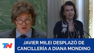 Milei reemplazó a la canciller Diana Mondino tras el voto de Argentina a favor de Cuba en la ONU [upl. by Halyk]