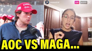 AOC Asks MAGA One Question… the Results are STUNNING [upl. by Sahpec]